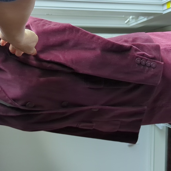 Wine burgundy blazer jacket 4 Small Port wine rich Small - Picture 9 of 17